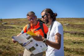 touriste sur le mont Lozère