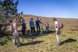 touristes sur le mont Lozère